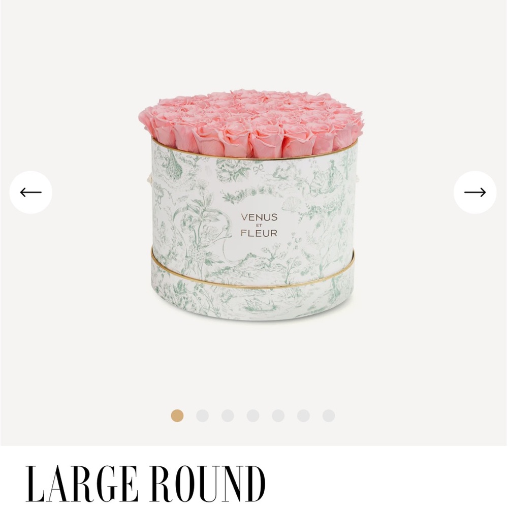 Venus Et Fleur Large Round Pink Roses